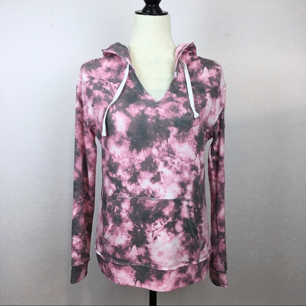 Inspired Hearts marble print hoodie Size M